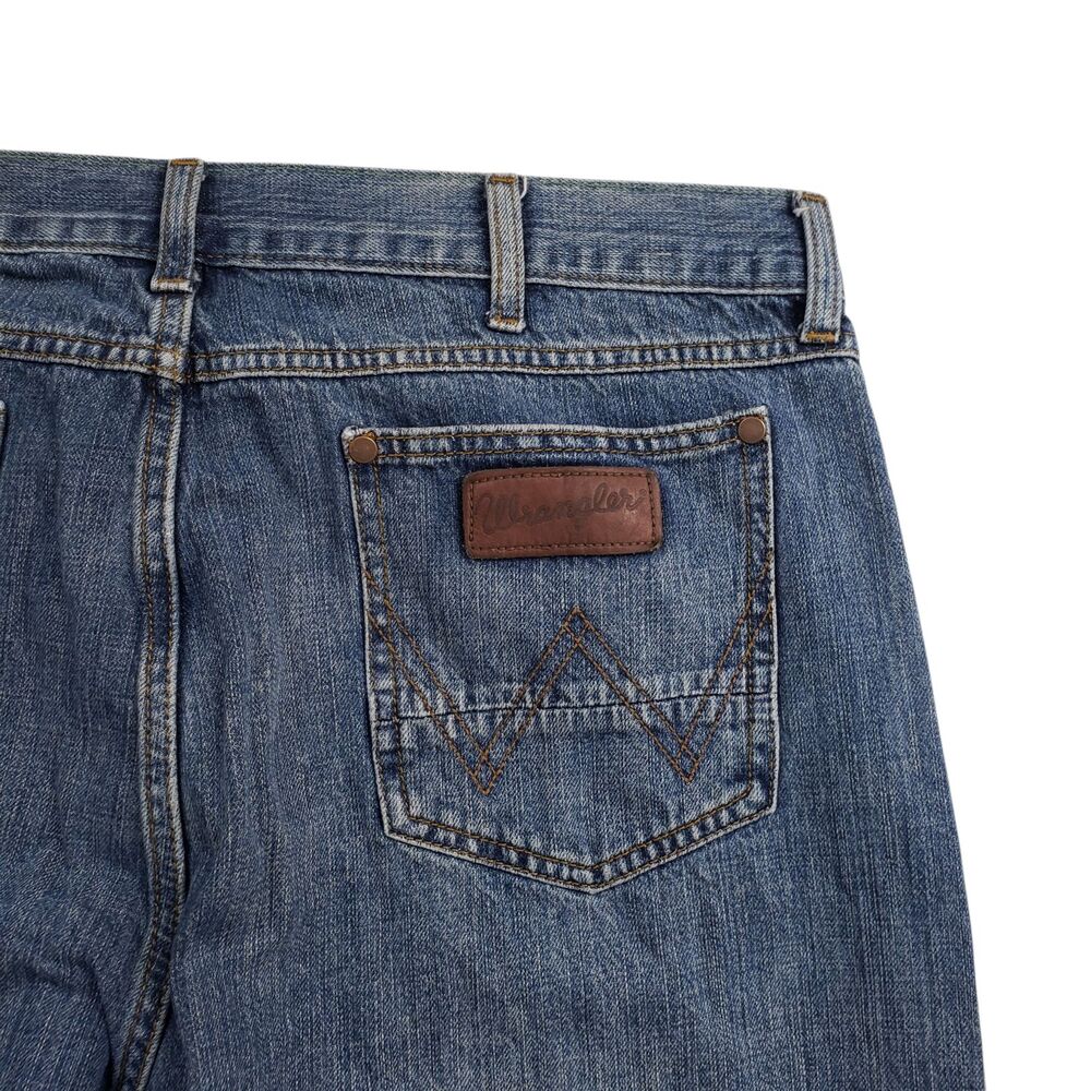 Wrangler Retro Slim Straight Mens 36x30 Denim Western Rodeo Ranch 100% Cotton - Picture 10 of 10